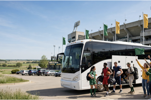 Iowa Charter Bus for Sports Event Transportation