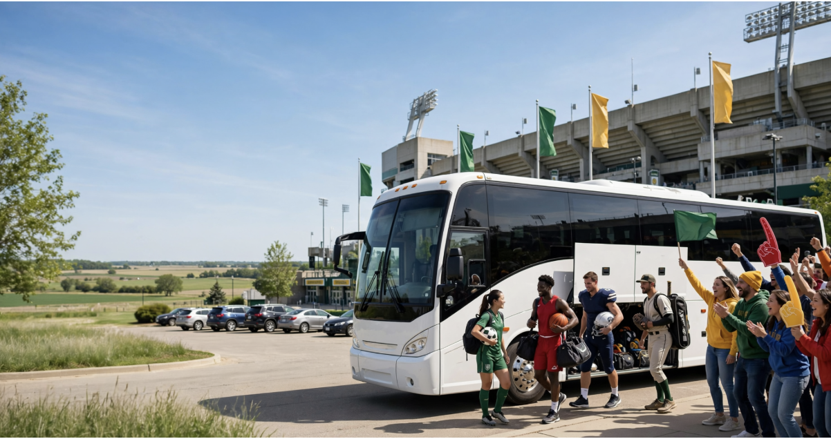 Iowa Charter Bus for Sports Event Transportation