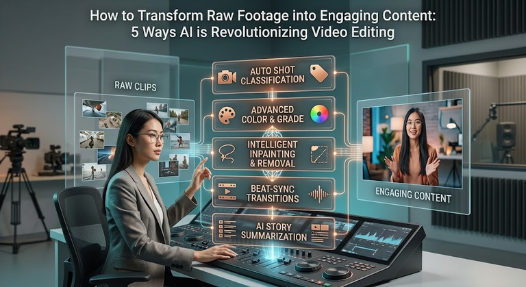 How to Transform Raw Footage into Engaging Content: 5 Ways AI is Revolutionizing Video Editing
